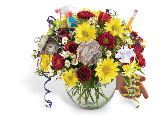 bouquet-of-trash
