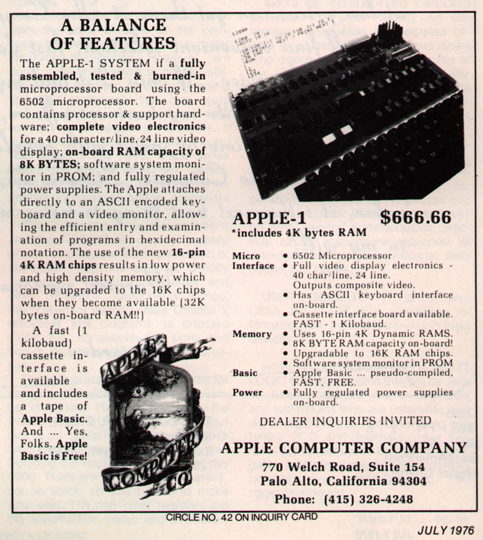 1976 Apple I