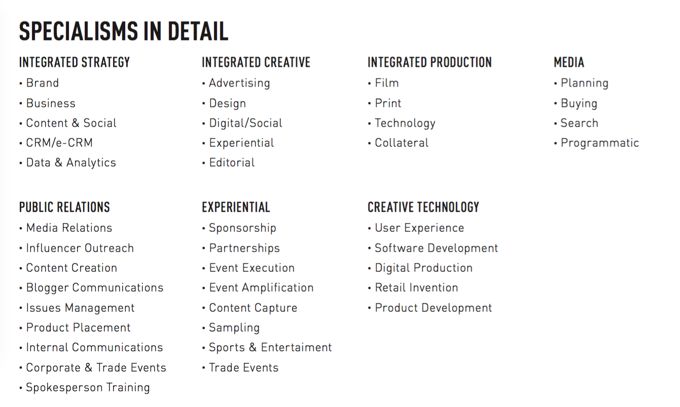 Specialisms